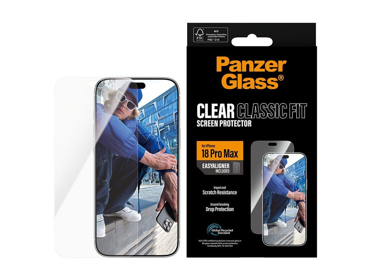 Panzerglass Screen Protector Apple Iphone 18 Pro Max | Classic Fit w. Easyaligner - Handys Schutzfolie Pg27826
