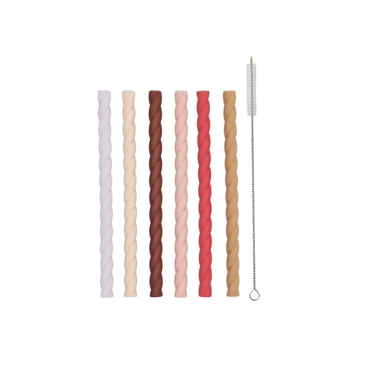 Oyoy Mini Mellow Silikonstrohhalme - 6er-pack - Babypflege M107285
