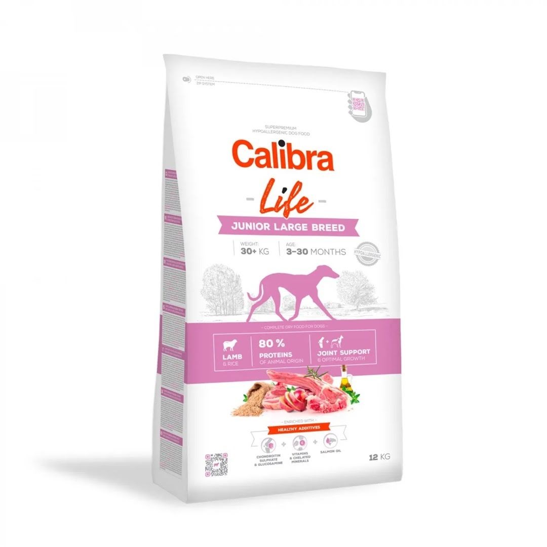 Calibra Life Junior Large Breed Lamb - Dry Dog Food - 12kg - Hunde 8594062086543