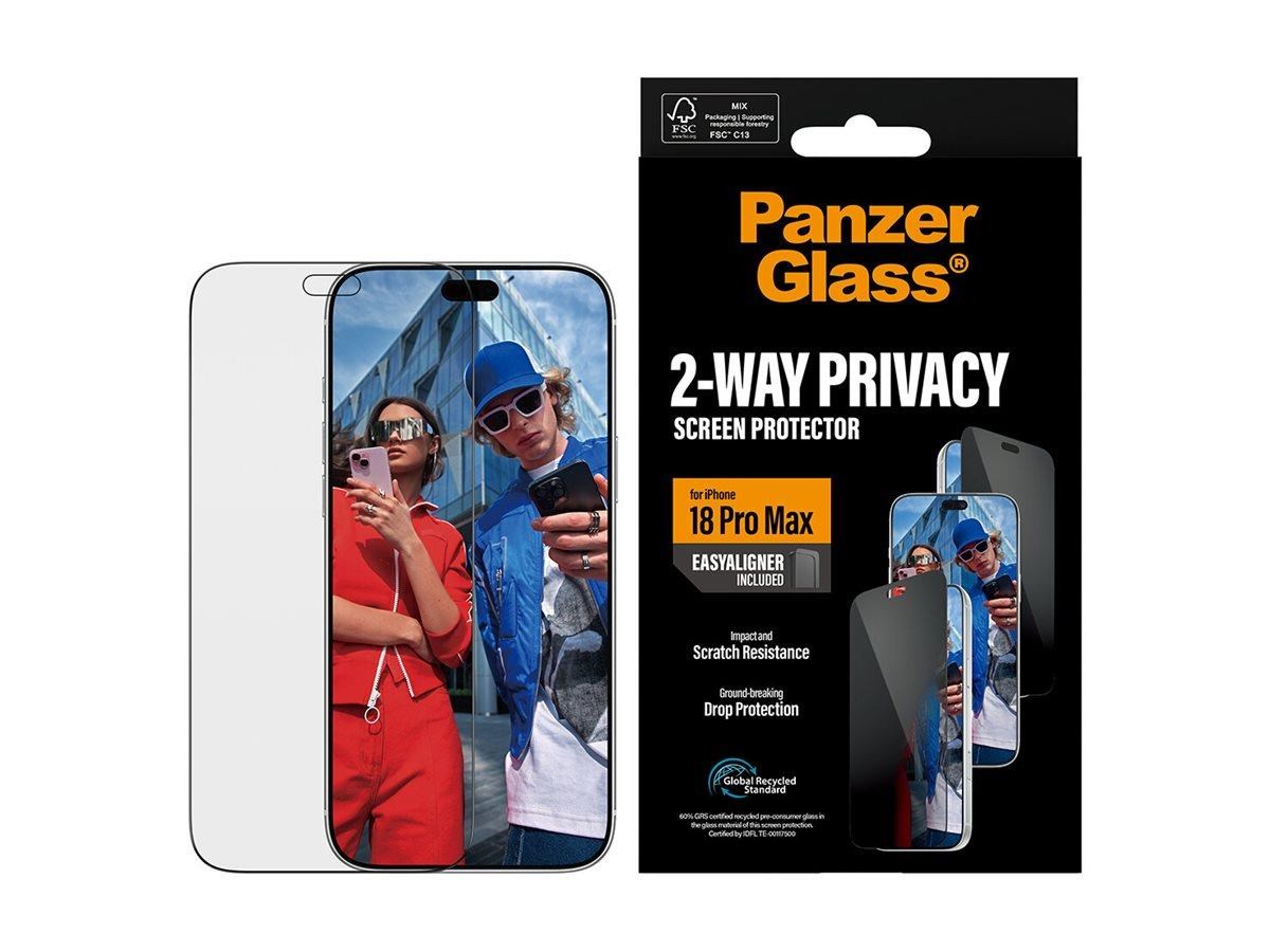 Panzerglass 2-way Privacy Screen Protector Apple Iphone 18 Pro Max | Ultra-wide Fit w. Easyaligner - Handys Schutzfolie Pg37957
