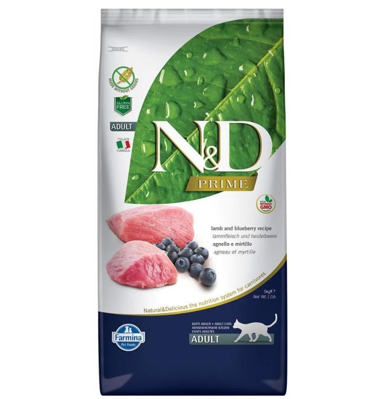 Farmina N&D Prime Lamb & Blueberry - Dry Cat Food - 5 kg - Katzen