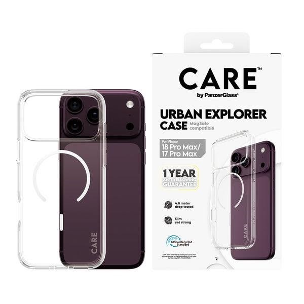 Care by Panzerglass Urban Explorer Case Transparent w. White Magsafe Apple Iphone 18 Pro Max | 17 Pro Max - Handys Cover Cases Cr82085