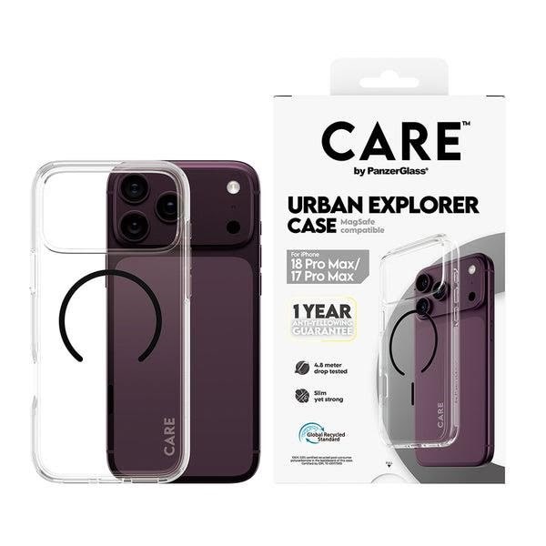 Care by Panzerglass Urban Explorer Case Transparent w. Black Magsafe Apple Iphone 18 Pro Max | 17 Pro Max - Handys Cover Cases