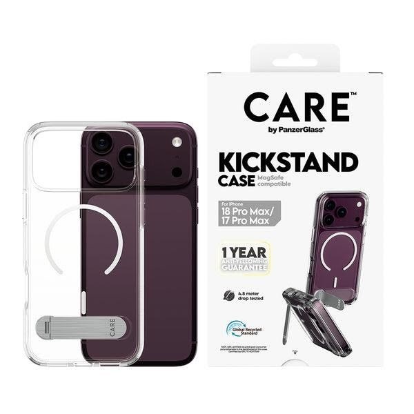 Care by Panzerglass Kickstand Case Transparent w. White Magsafe Apple Iphone 18 Pro Max | 17 Pro Max - Handys Cover Cases Cr40334
