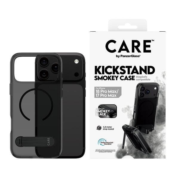 Care by Panzerglass Kickstand Case Smokey w. Black Magsafe Apple Iphone 18 Pro Max | 17 Pro Max - Handys Cover Cases