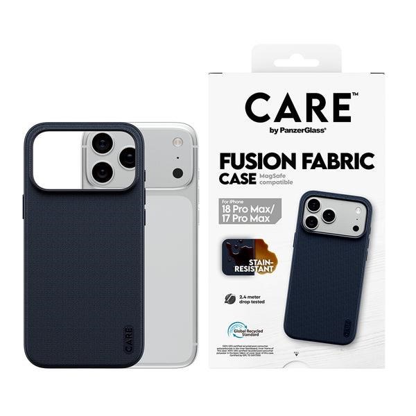 Care by Panzerglass Fusion Fabric Case Blue w. Magsafe Apple Iphone 18 Pro Max | 17 Pro Max - Handys Cover Cases