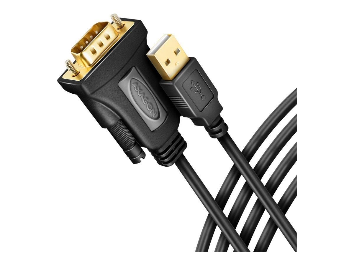 Axagon - Seriell-adapter - Usb - Rs-232 - Netzwerkadapter Netzkarte Druckserver Usw