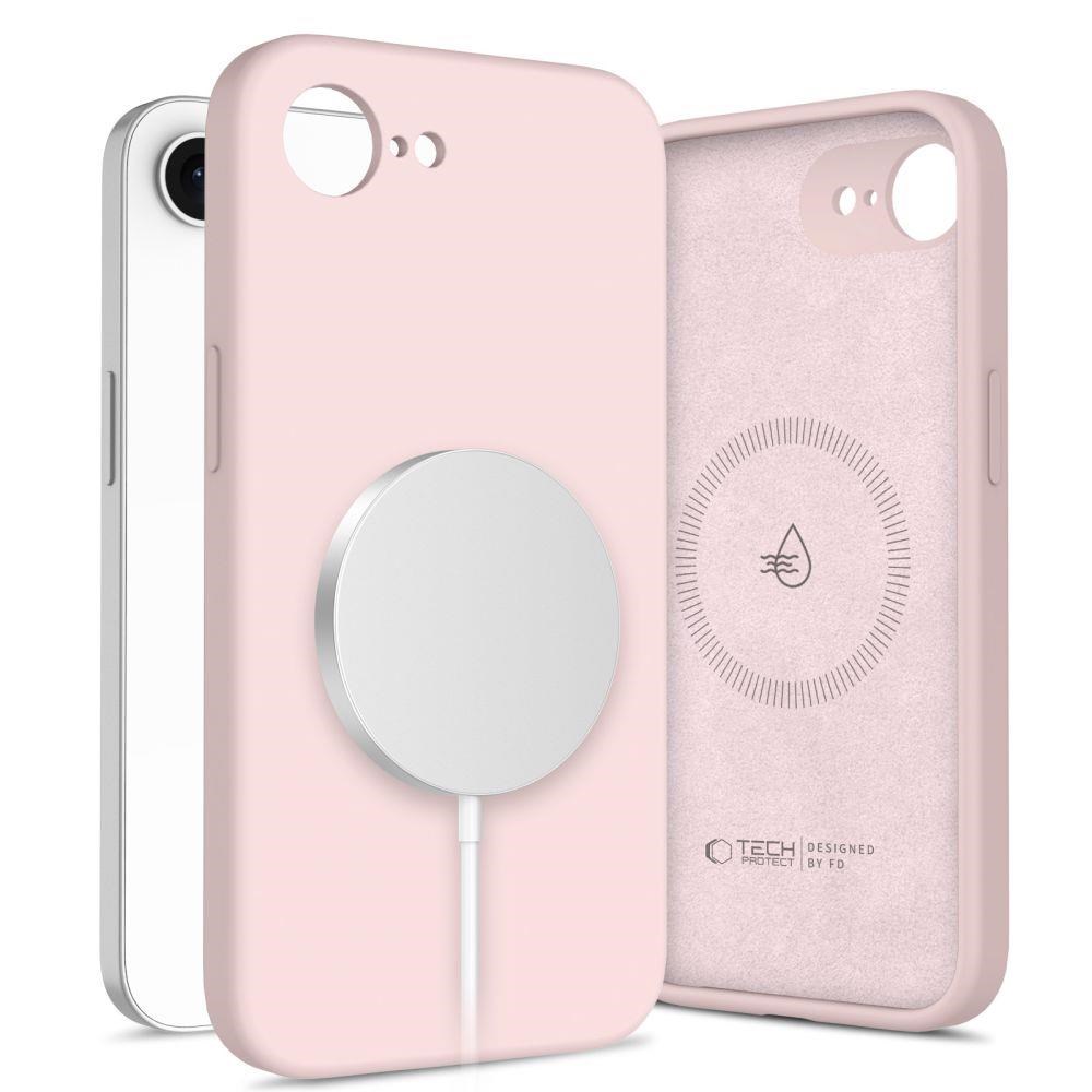 Tech-protect Silicone Magsafe Case For Iphone 16e / 17e - Pink - Handys Cover Cases 5906302392773