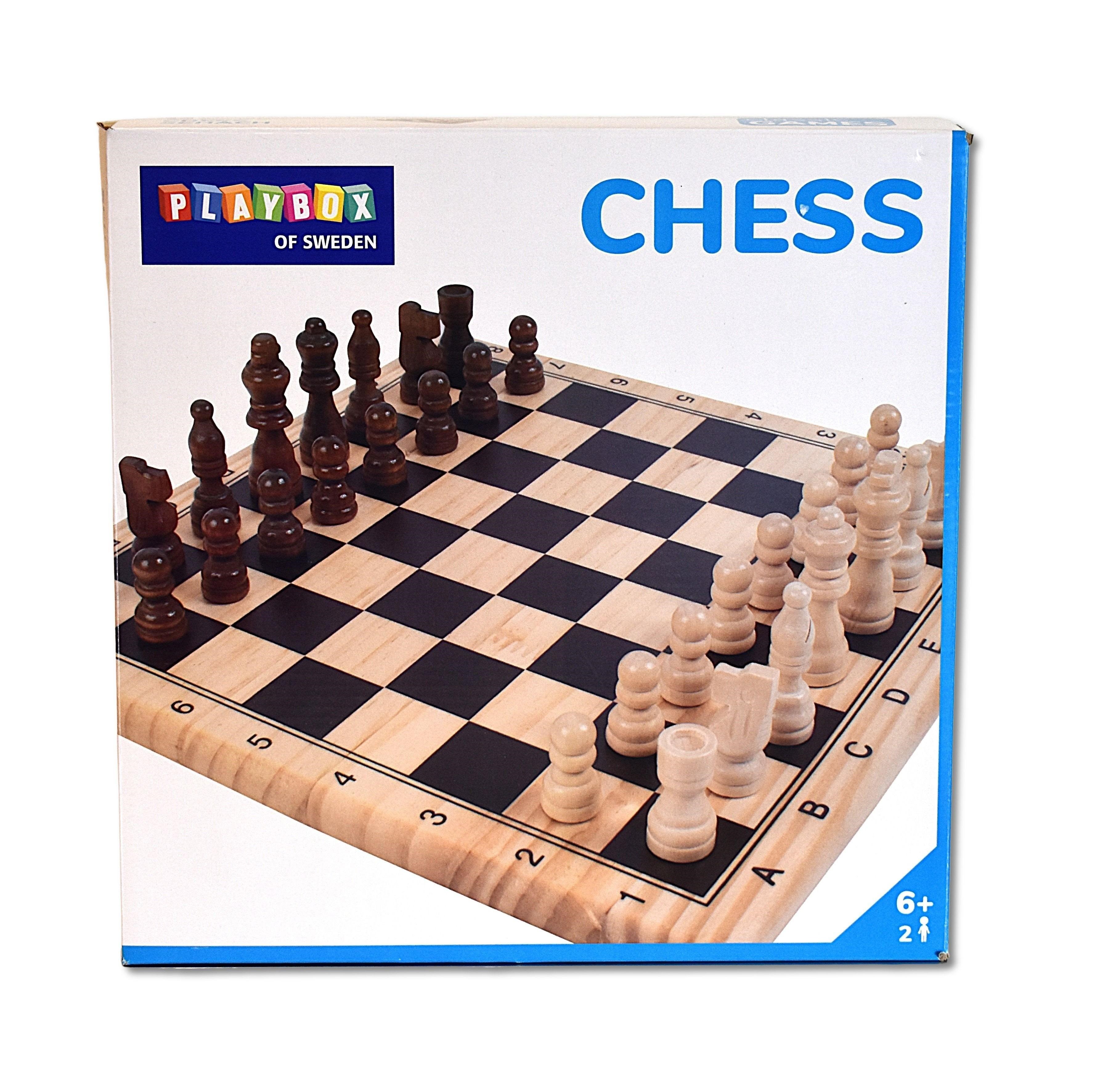 Playbox Skak i Træ 29x29 - Kreativ Spiele 29205