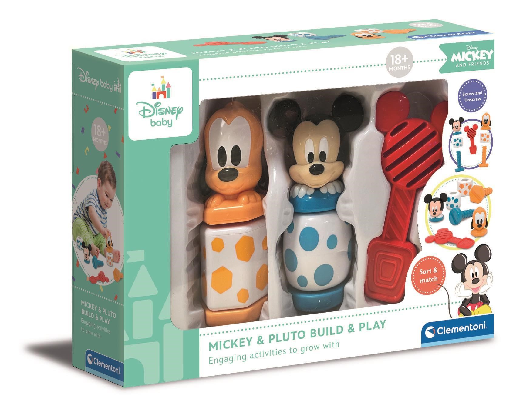 Clementoni Mickey & Pluto - Build & Play - Figuren