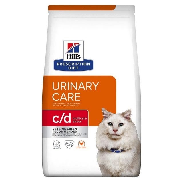 Hill's Prescription Diet Feline C/d Urinary Care Multicare Stress Dry Cat Food Chicken 3kg - Hunde