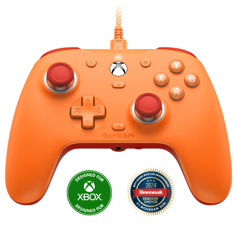 Gamesir G7 Pro Multiplatform Gamepad - Orange (Tmr Sticks Hall-effect Triggers) Xbox Licensed - Wireless Controller - Microsoft Xbox One X - Gaming 