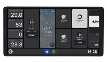 Shelly Wall Display X2i Black - Wifi-touchscreen - Smart Home