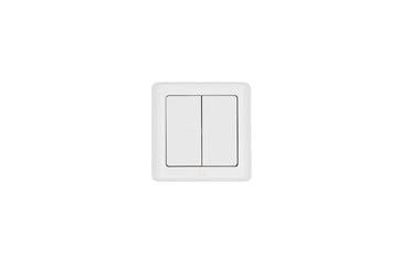 Shelly Blu Wall Switch 4 ZB DK White - Flacher, Batteriebetriebener Wandschalter Zur Aufputzmontage - Smart Home Shelly_B_WS_4_ZB_DK