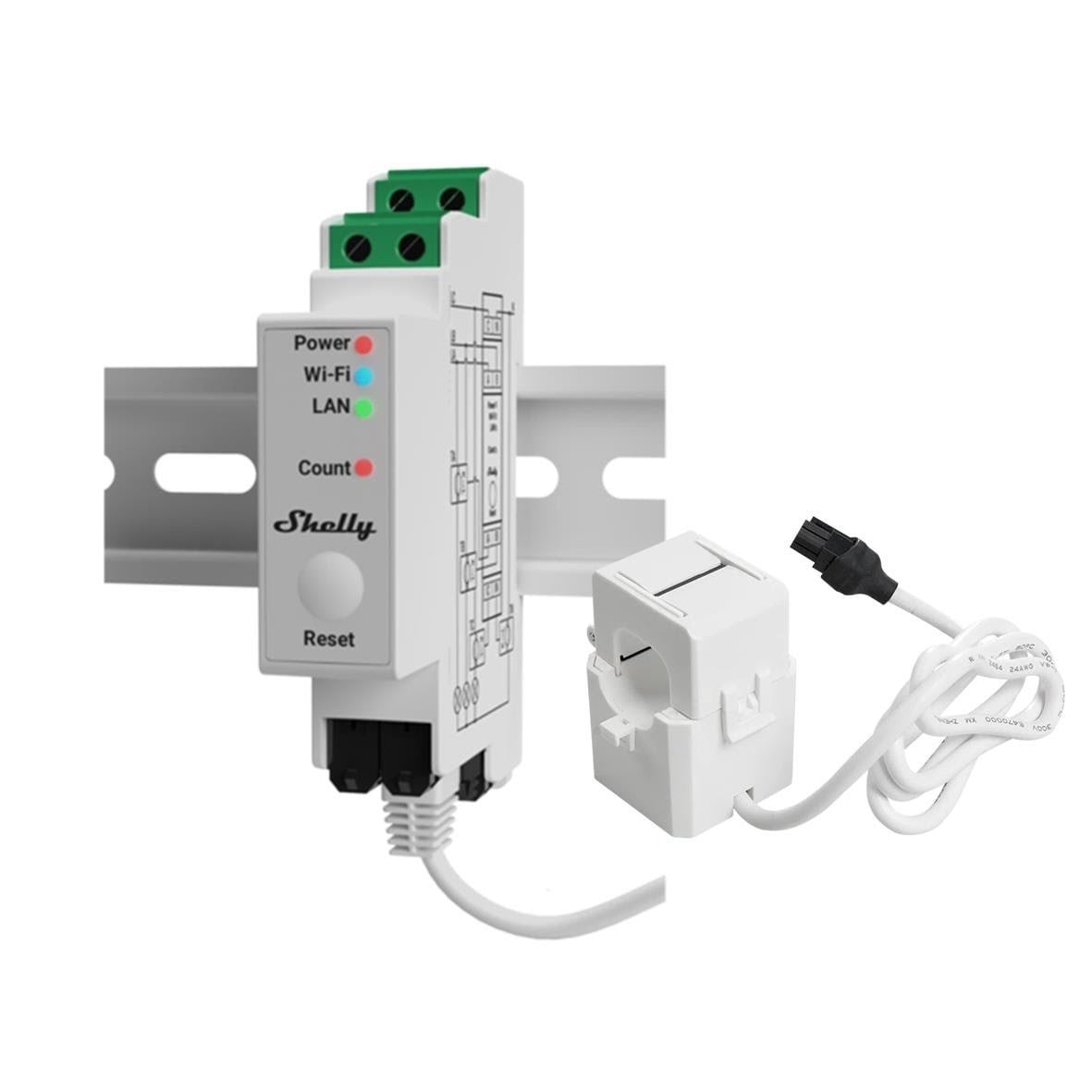Shelly Pro 3em 120a V2 - Wifi 3-phasen-energiezähler - Smart Home
