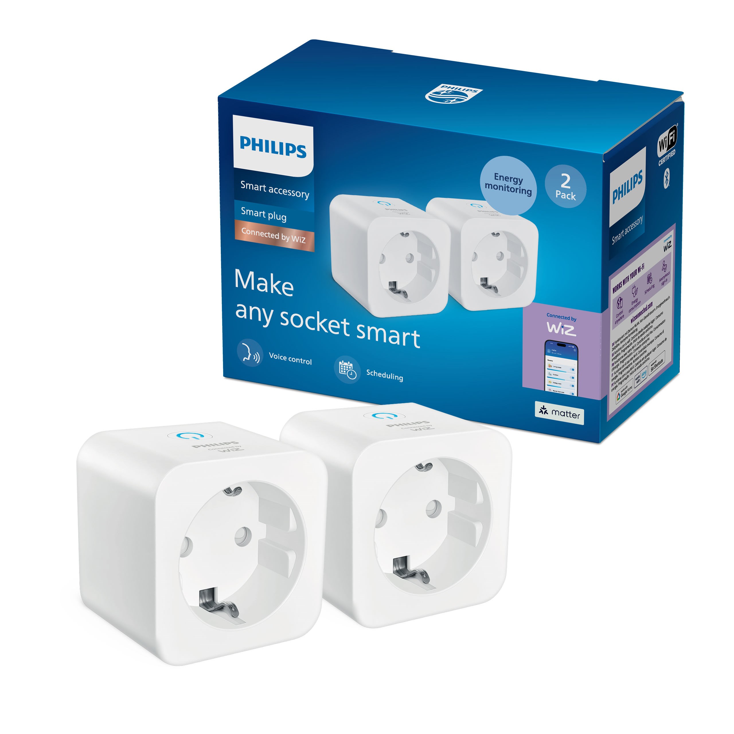 Philips Smart Lighting Smart Plug Mit Energiemessgerät 2er-pack - Smart Home