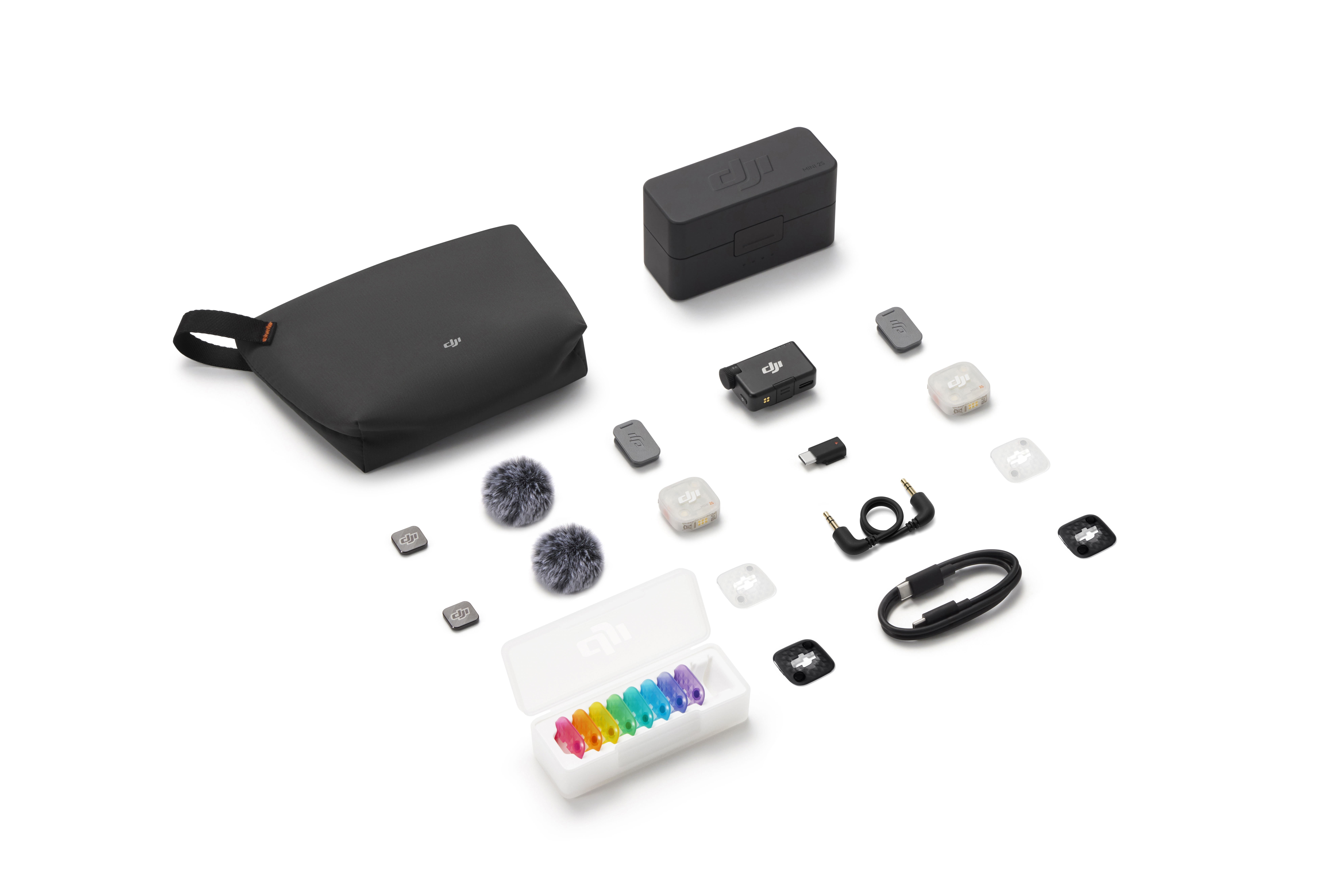 Dji Mic Mini 2S (2 TX + 1 RX + Charging Case) - Mikrofone Schwarz CP.RN.00000538.01