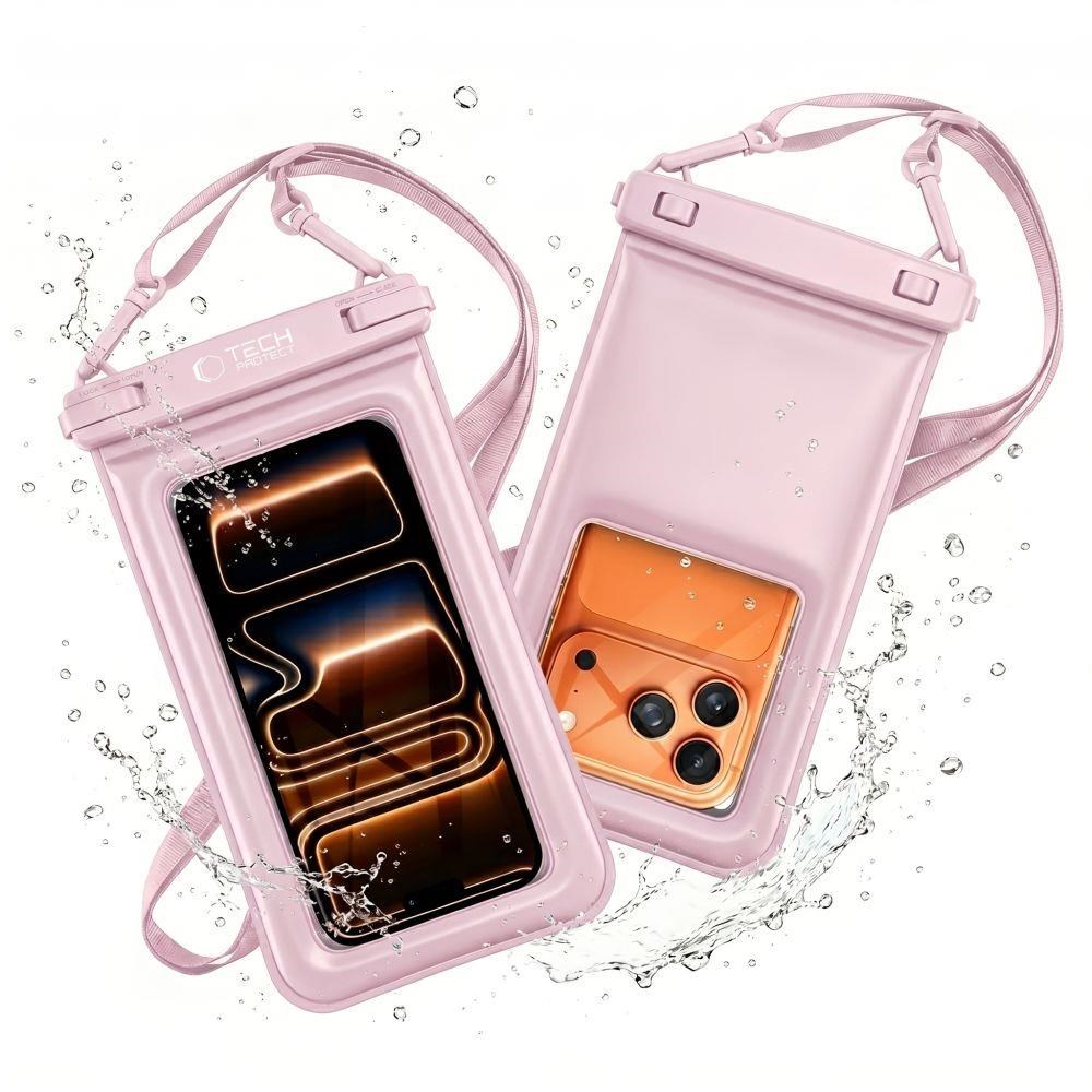 Tech-protect Uwc7 6.9" Waterproof Case - Pink - Handys Cover Cases
