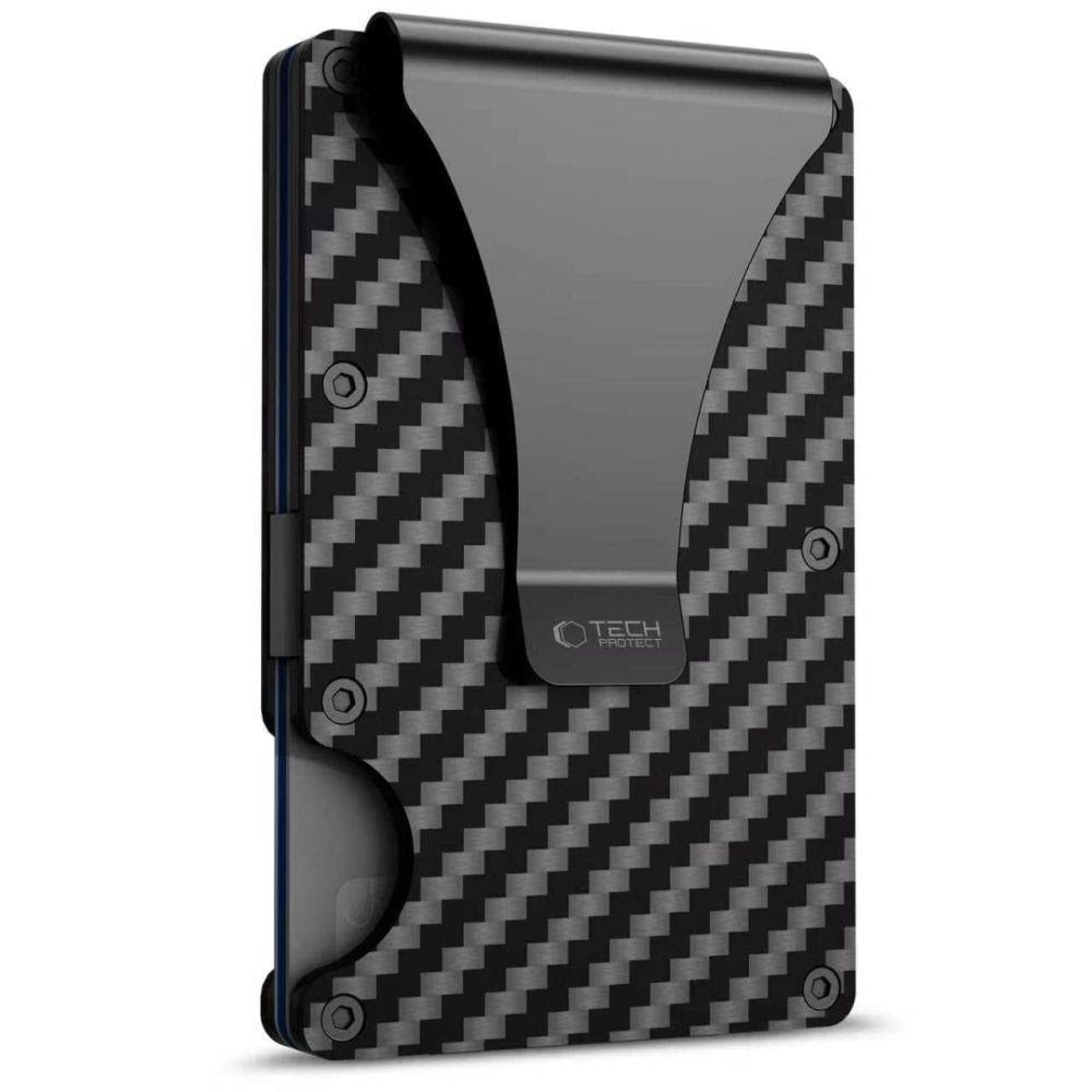 Tech-protect Thorn Rfid Carbon Wallet - Black - Handys Anderes Zubehoer