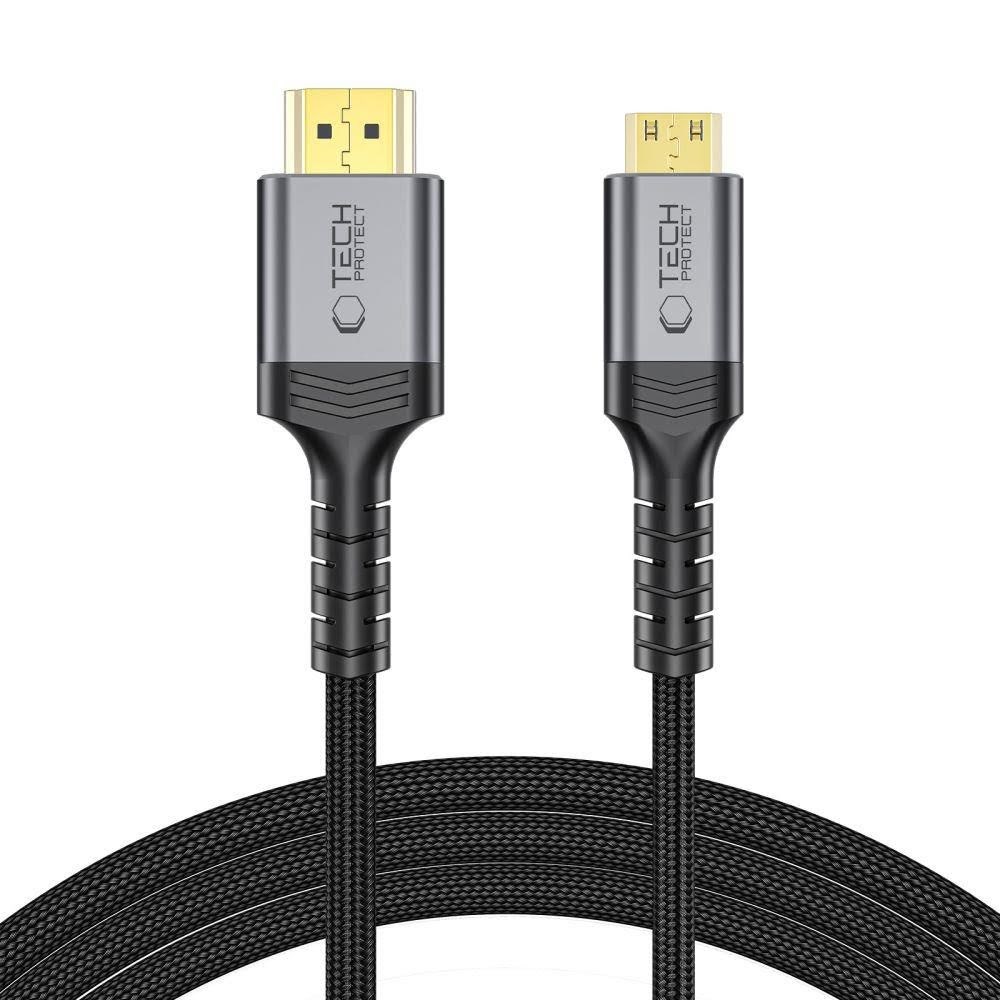 Tech-protect Ultraboost Mini Hdmi to Hdmi 2.1 8K 60hz 200cm Cable - Black - Display Kabel
