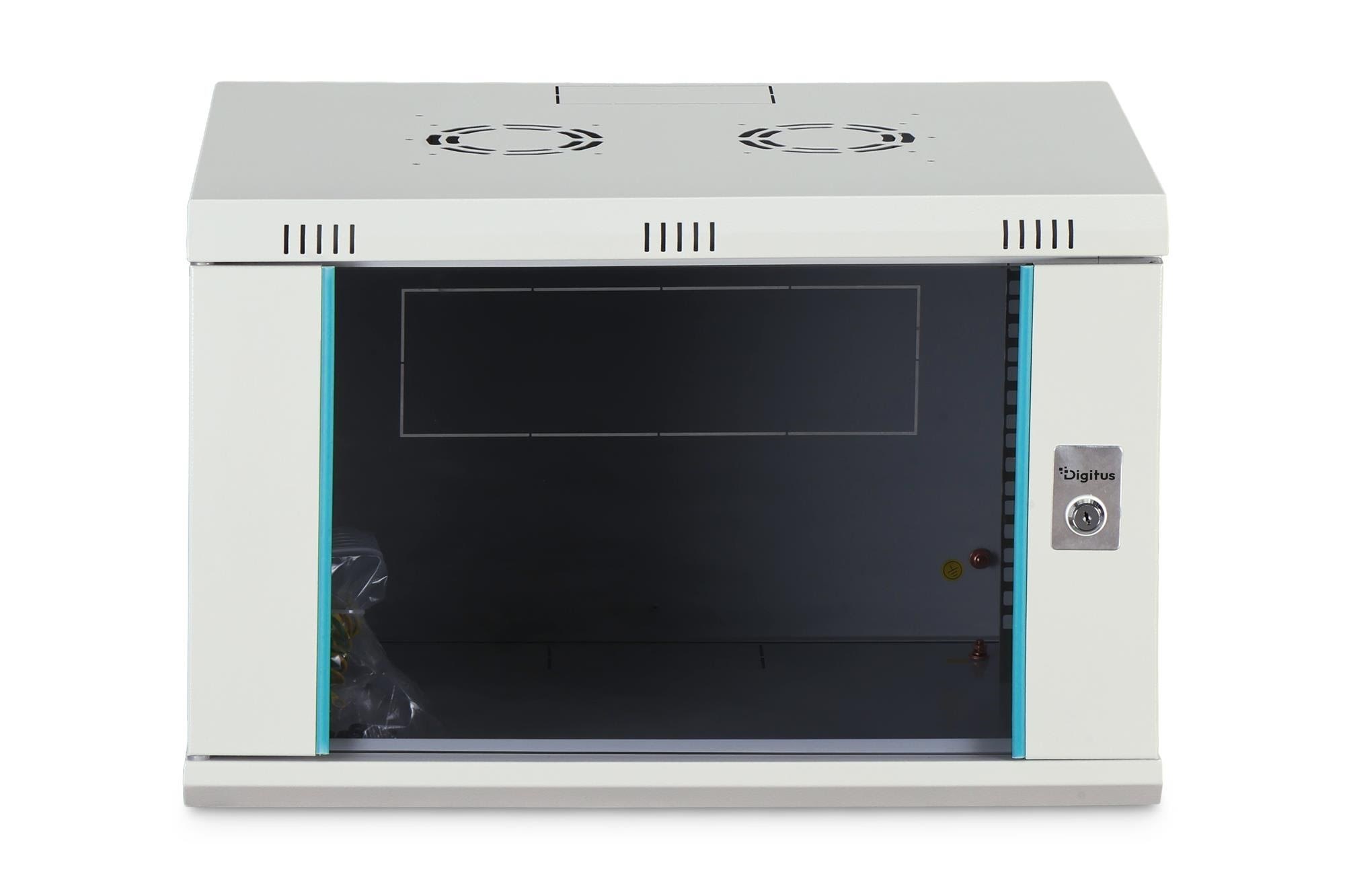 Digitus Dn-37100 - 7U Wall-mounted Cabinet | 600x450mm | Glass Door | Unmounted - Rack Gehaeuse