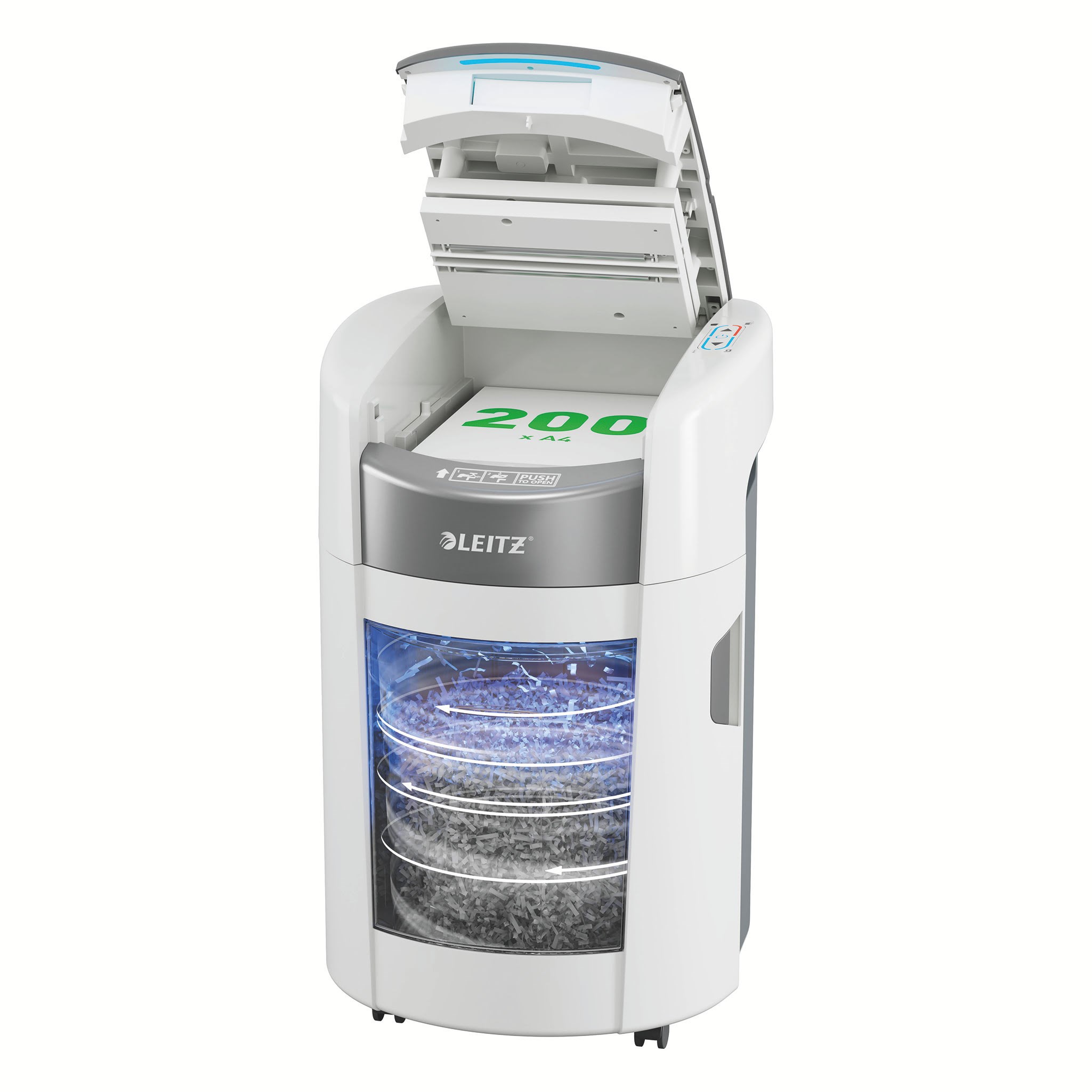 Leitz IQ Optimax Autofeed Small Office 200 Partikelschnitt Aktenvernichter P-4 - Makulatoren Aktenvernichter