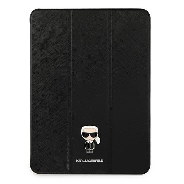 Karl Lagerfeld Saffiano Ikonic Karl Case For Ipad 12.9" Pro 2021 - Black - Handys Cover Cases