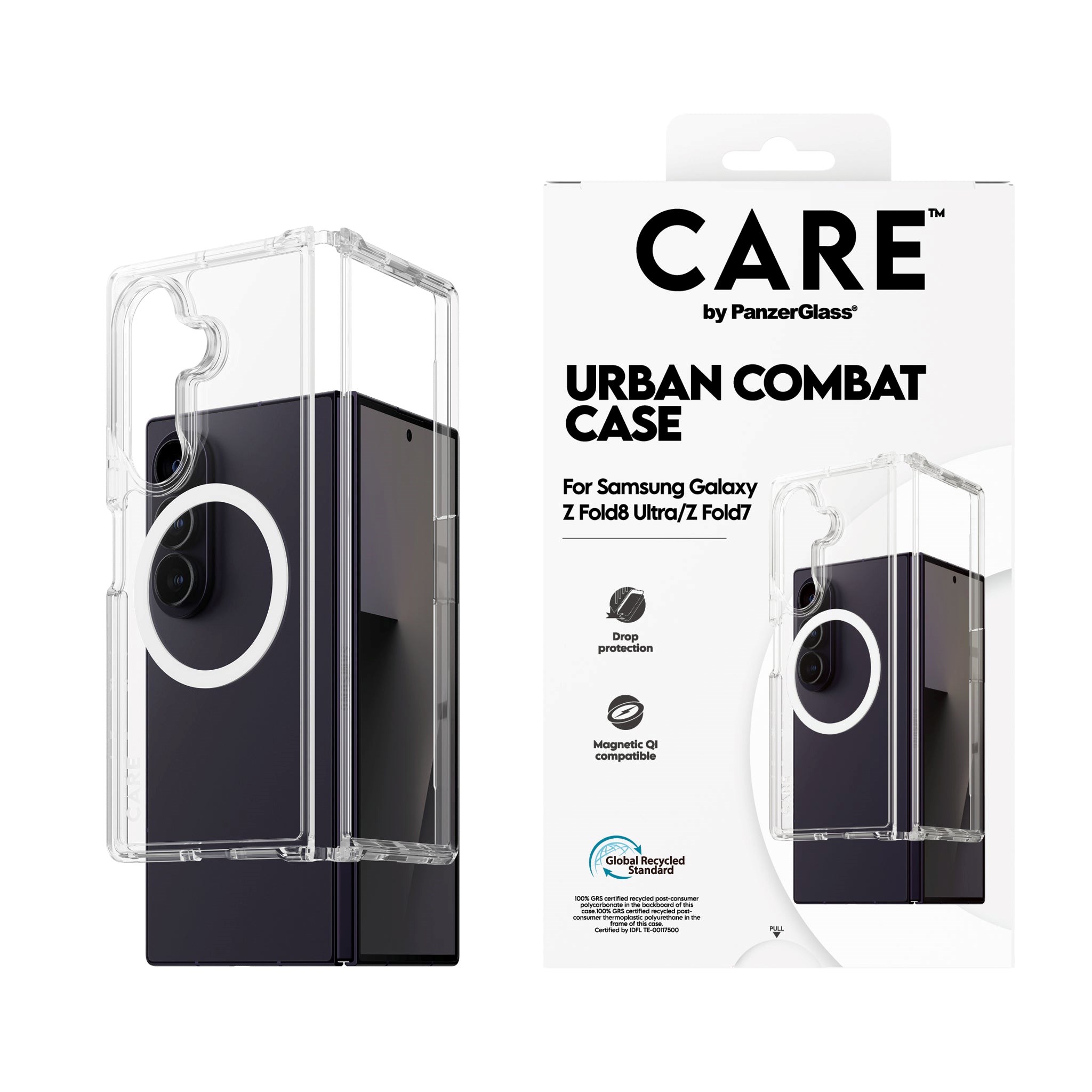 Care by Panzerglass Urban Combat Case Transparent Samsung Galaxy Z Fold8 Ultra | Fold7 - Handys Cover Cases Cr34717
