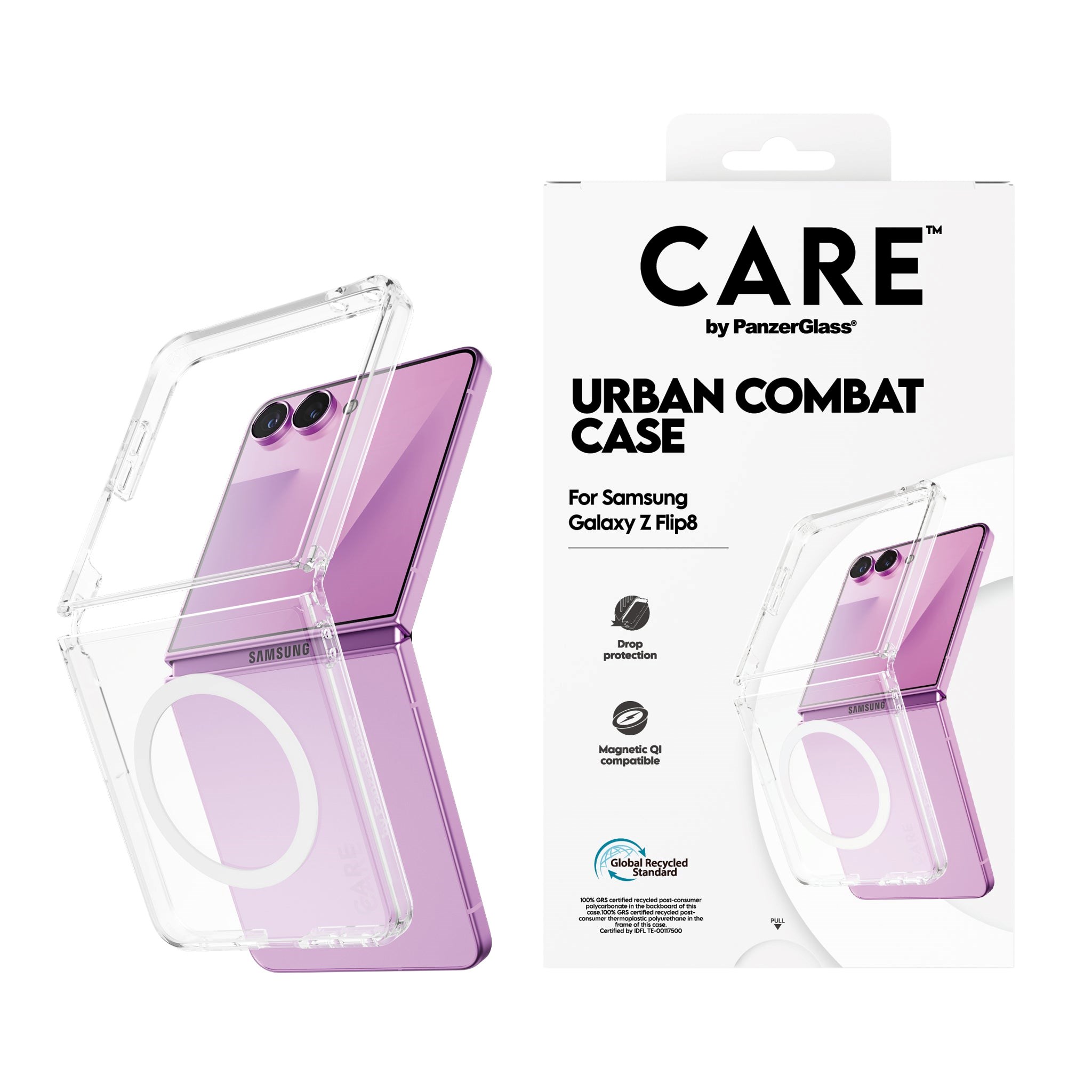 Care by Panzerglass Urban Combat Case Transparent Samsung Galaxy Z Flip8 | Flip7 - Handys Cover Cases