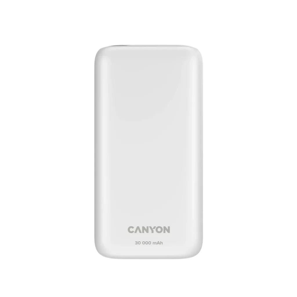 Canyon Pb-301 30000mah Powerbank PD 20w, Weiß - 30000 Mah - Powerbank Akku