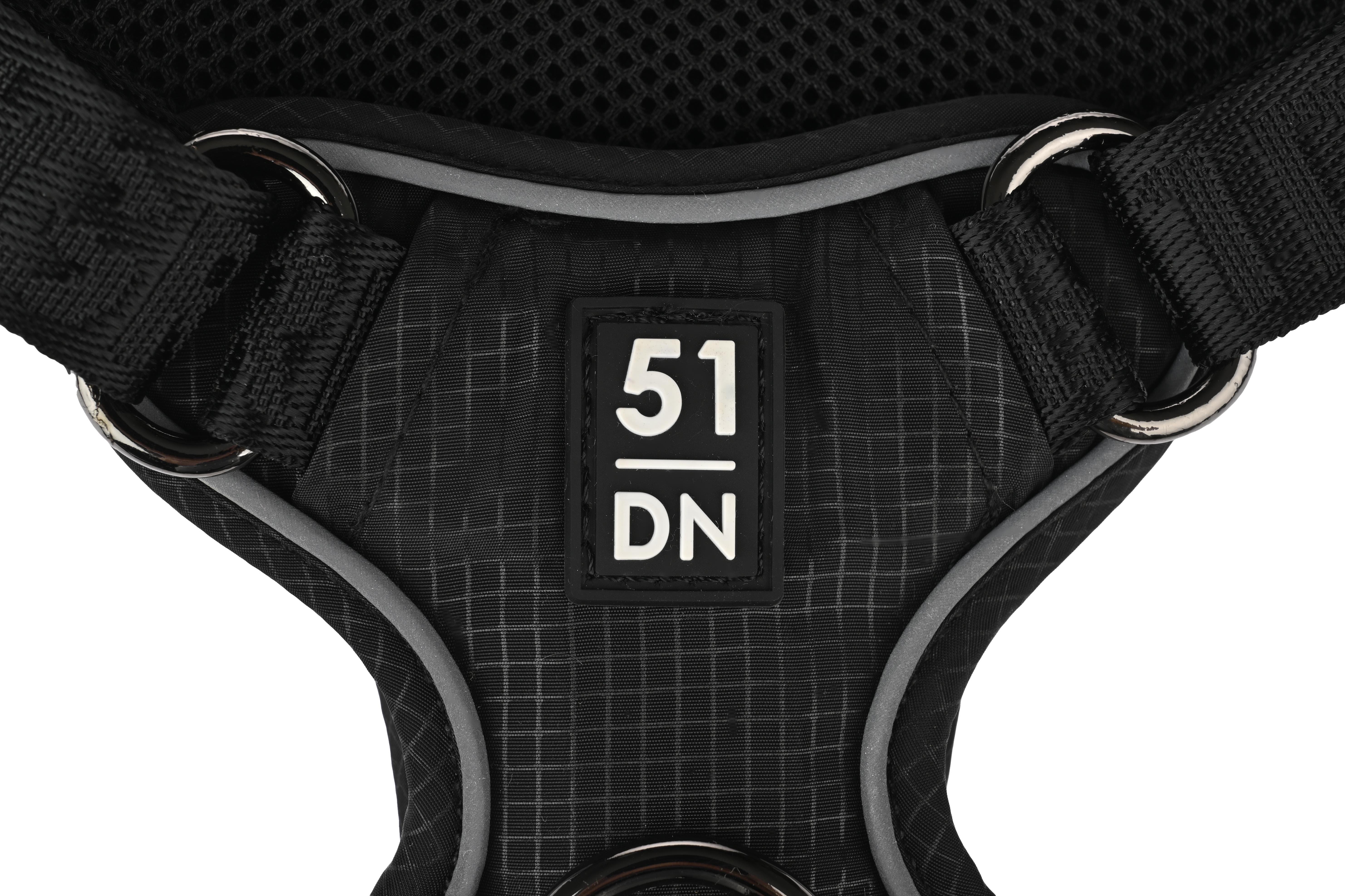 51 Degrees North 51 - Wanderful - H Harness - Trail - Black - M - Hunde