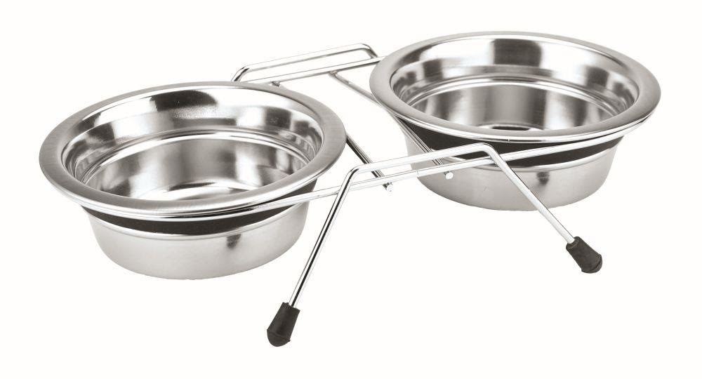 Nobby Stander m. 2 Skåle Silent Diner 1.5 L - Hunde L79048