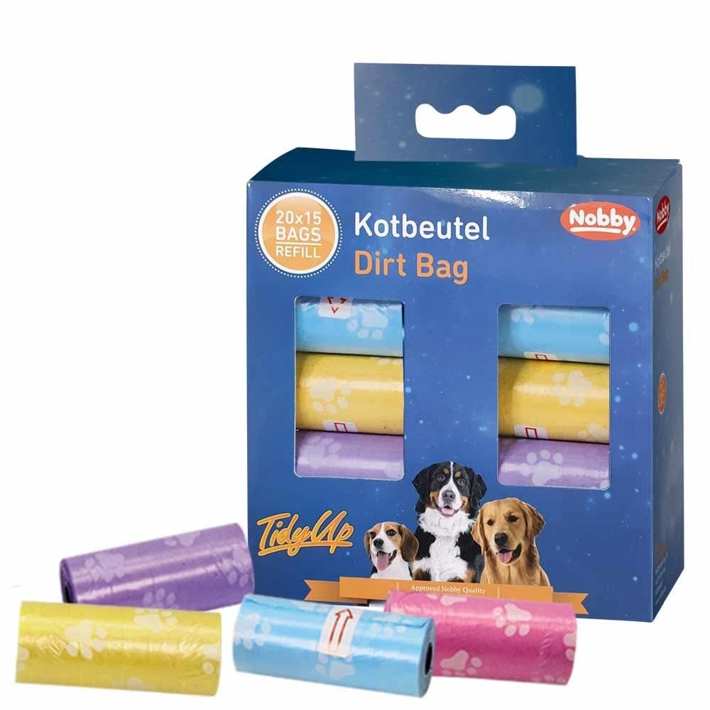 Nobby Tidyup Hundeposer Med Pote Print Storkøb 20 Rull L52166