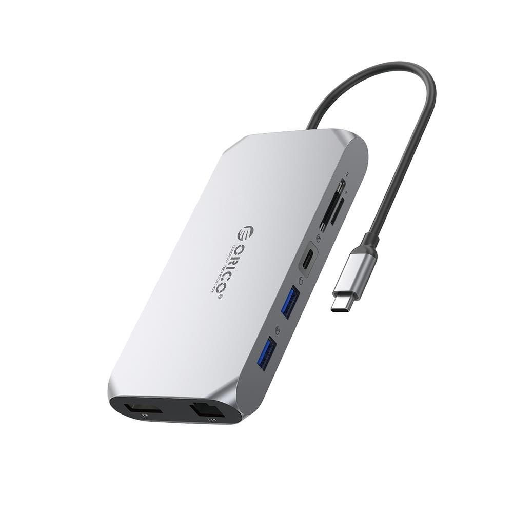 Orico Xcr 12in1 Usb-c Docking Station Usb-hubs - Usb 3.1 - 12 - Grau - Usb Hubs