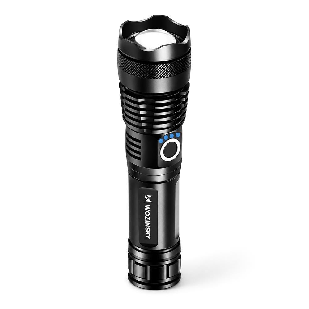 Wozinsky Wlt-15w 15w 1500lm Cree Ip65 Tactical Flashlight With Adjustable Beam - Black - Taschenlampen Und Scheinwerfer