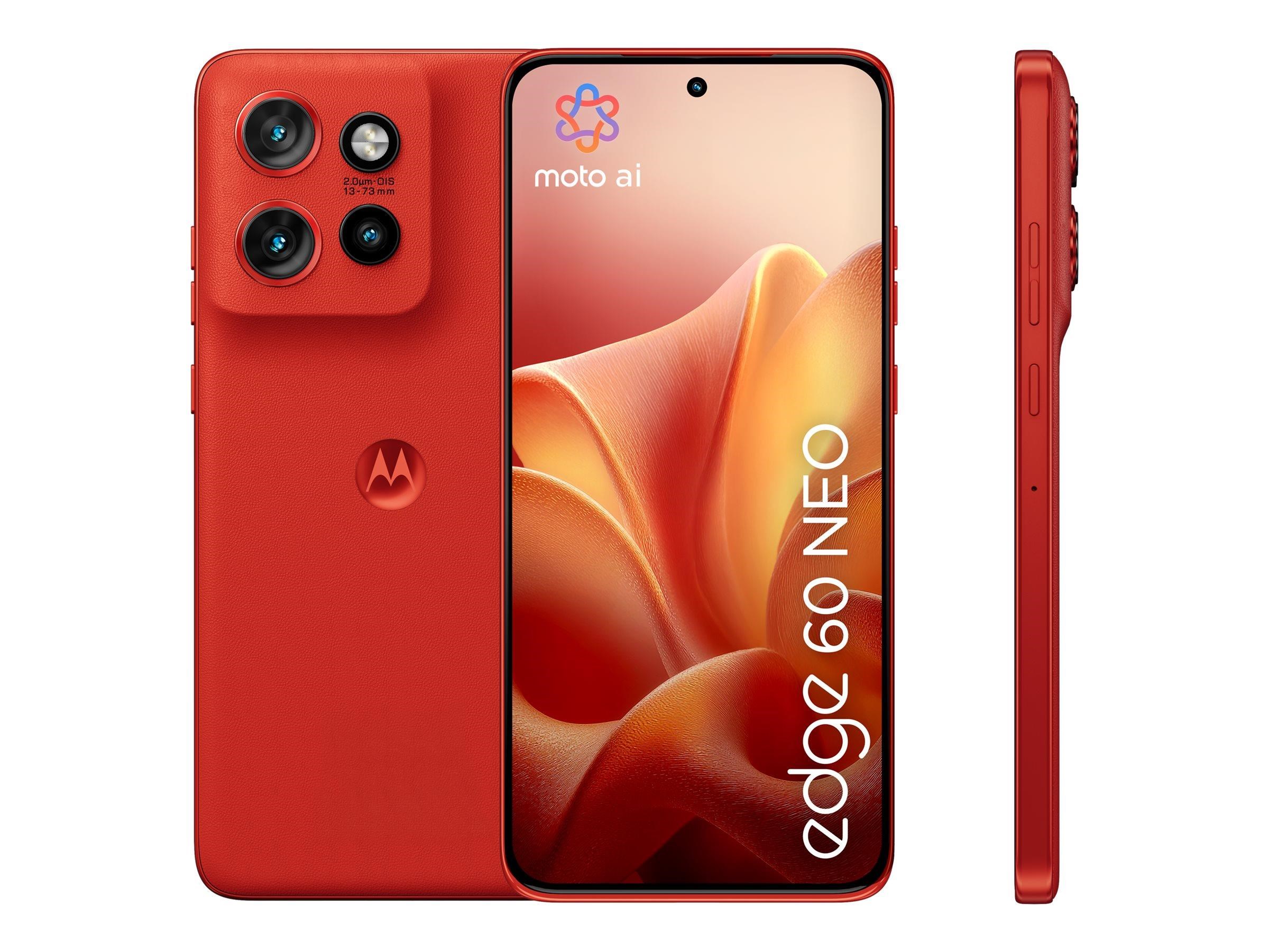 Motorola Edge 60 Neo 256gb/12gb - Pantone Poinciana - Handys Smartphones Rot Pba80004se