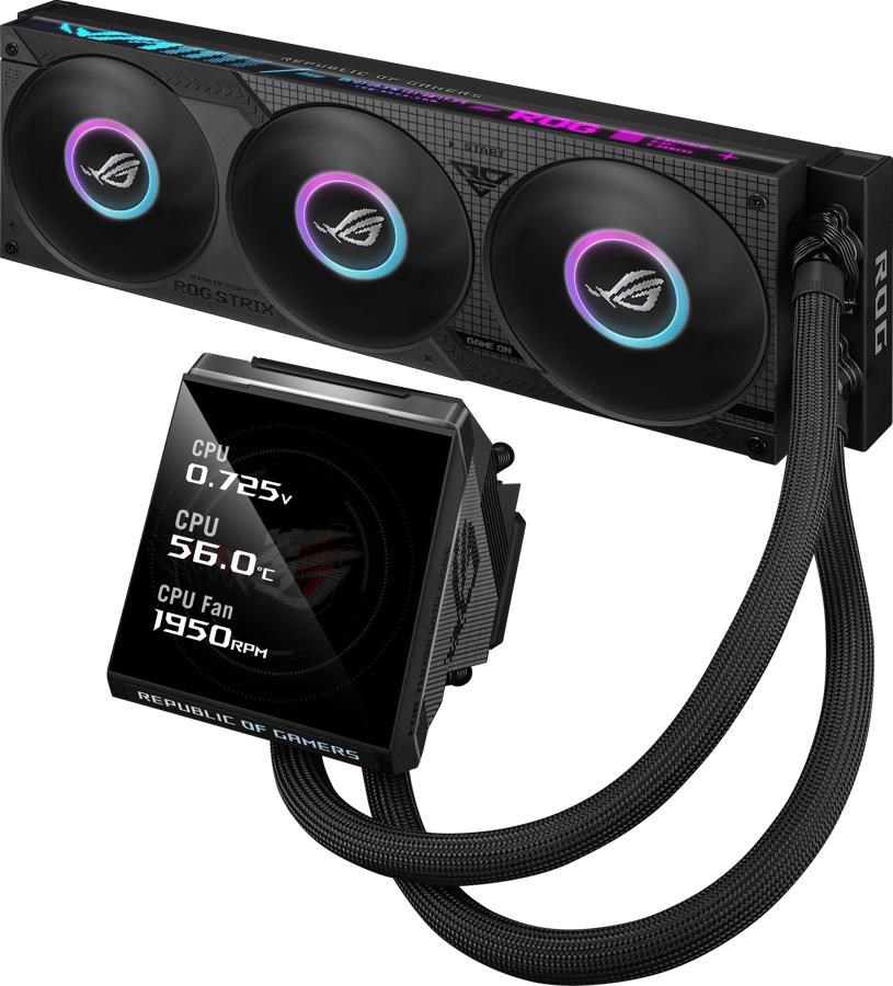 Asus Rog Strix LC IV 360 Argb Lcd - Cpu-wasserkühlung - Cpu Kuehler Schwarz 90rc01m1-b0eay0