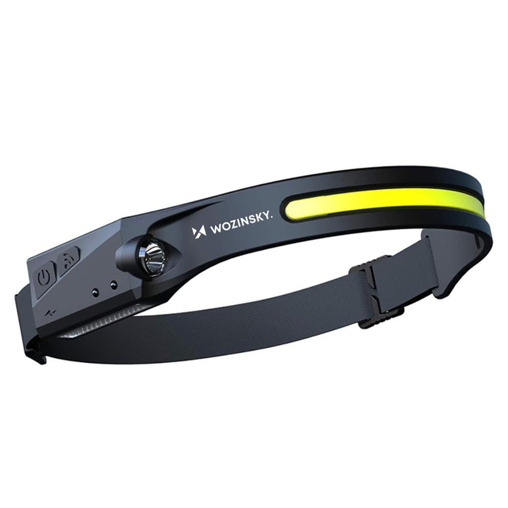 Wozinsky Wlc-1200 350lm Cree Led Headlamp Ipx4 With Motion Sensor - Black - Taschenlampen Und Scheinwerfer