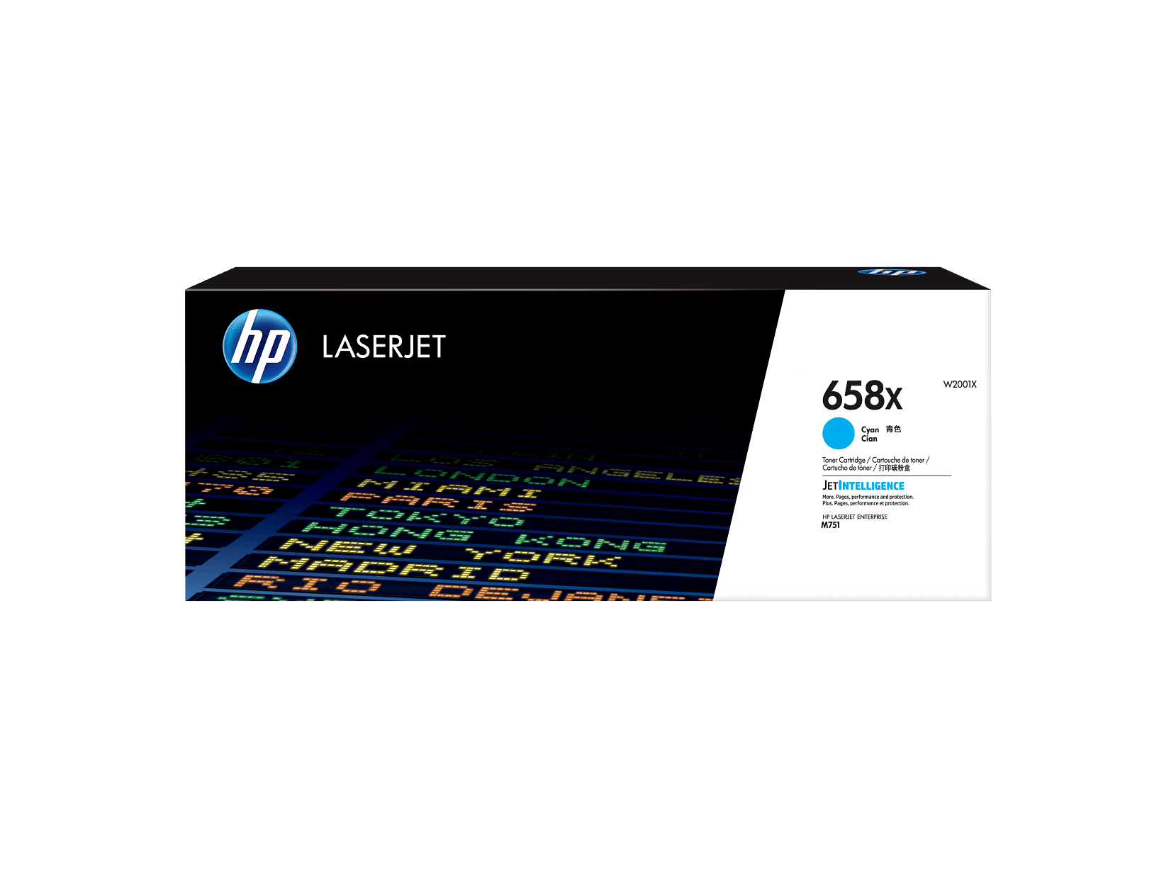 HP 658x High Yield Cyan Original Laserjet Toner Cartridge - Druckerzubehoer Tinte Toner W2001xc