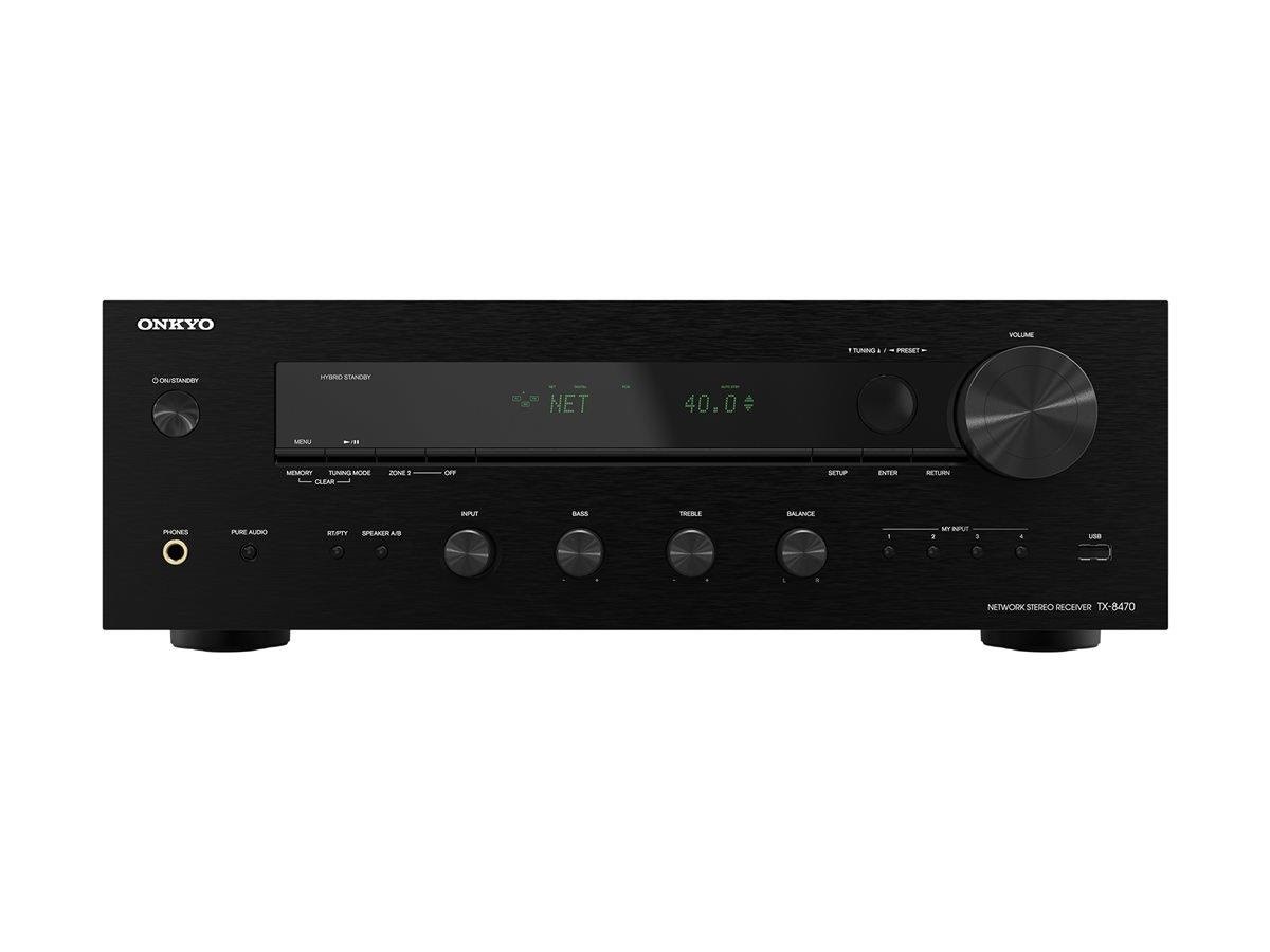Onkyo Tx-8470 - Network Audio Receiver - Netzwerk-audio-receiver - Schwarz - Hifi Receiver Verstaerker Tx8470bmmp