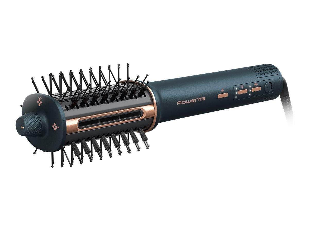 Rowenta Haartrockner / Föhne Air Brush 3D Ub9720e0 - Hair Straightening Brush/hair Dryer - Dark Blue/copper - 1100 W - Haartrockner Foehne