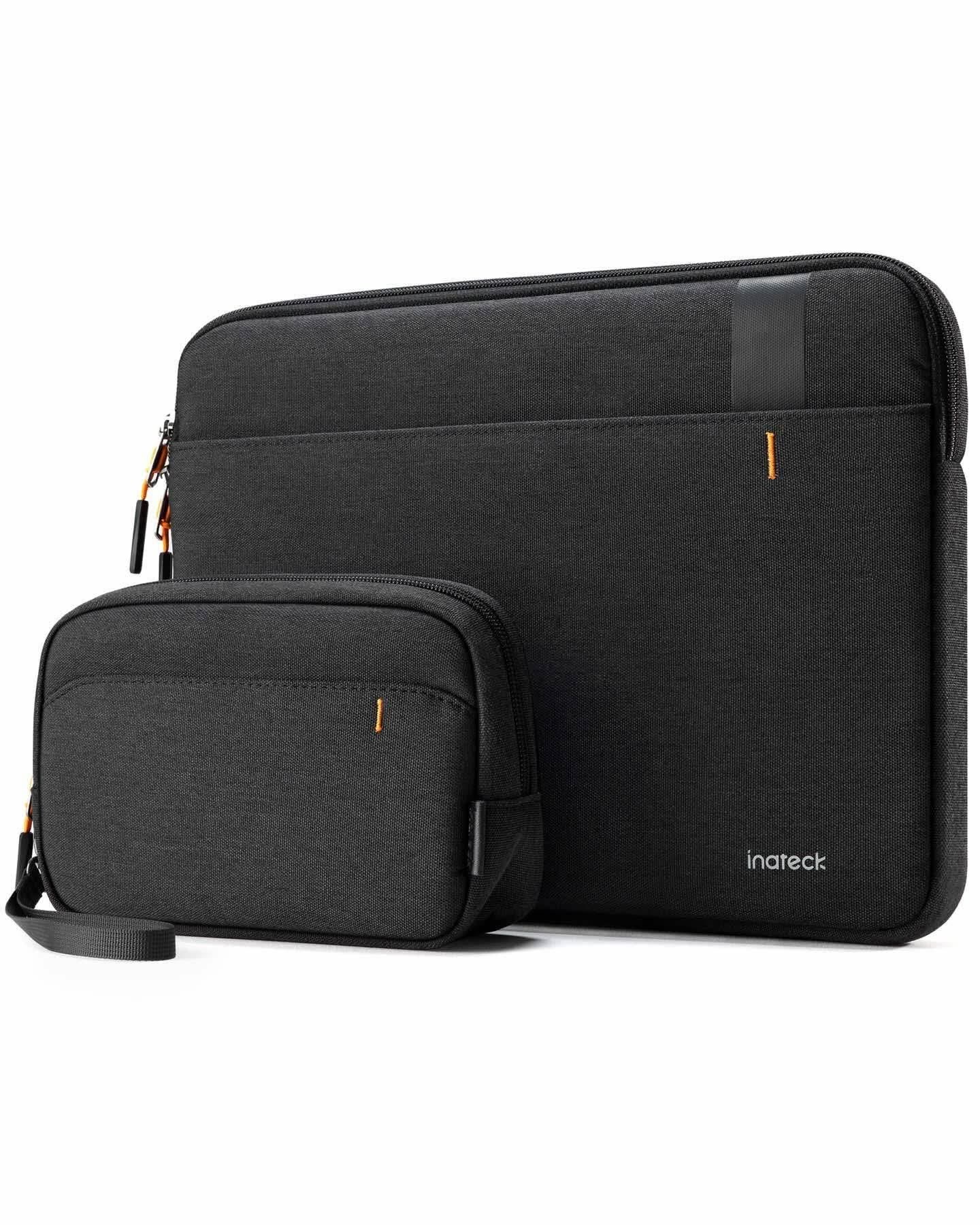 Inateck Edgekeeper Lb01011 - 13" Macbook Sleeve | 360° Protection | Accessory Pouch | Black - Taschen