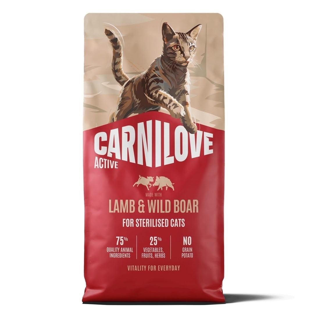 Carnilove Active Cat Lamb&Wild Boar Sterilised - Trockenfutter Für Katzen - 6kg