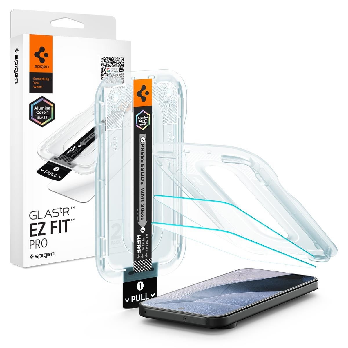 Spigen Glass tR EZ Fit Pro 2 Pack - Google Pixel 11/11 Pro - Handys Schutzfolie Agl11480