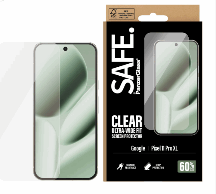Safe by Panzerglass Screen Protector Google Pixel 11 Pro XL | Ultra-wide Fit - Handys Schutzfolie Sa34117