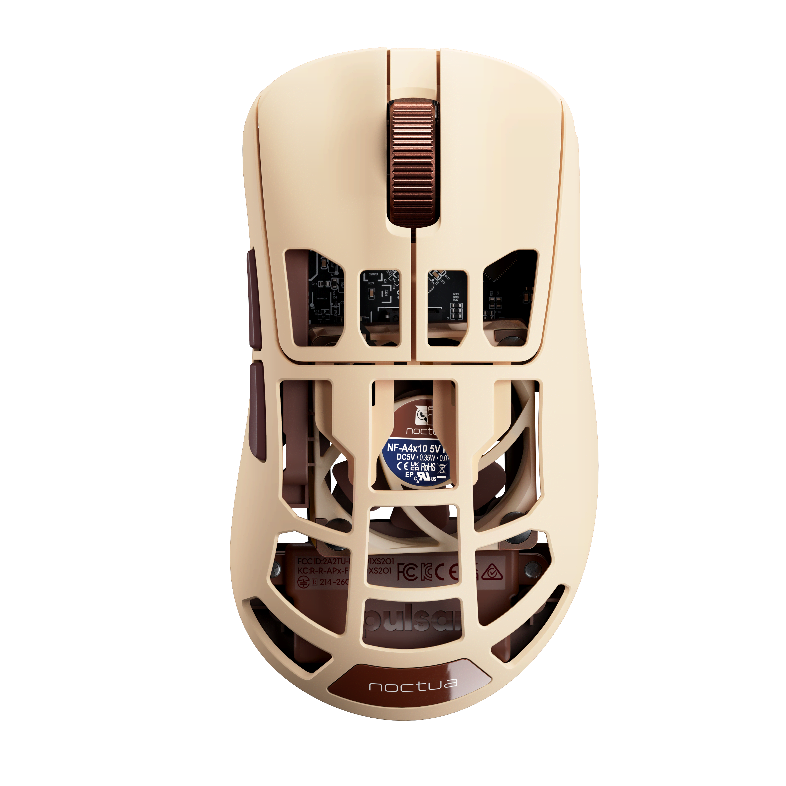 Pulsar [Noctua | Feinmann] F01 Wireless - Gaming Maus (Braun) Fmf01xs201