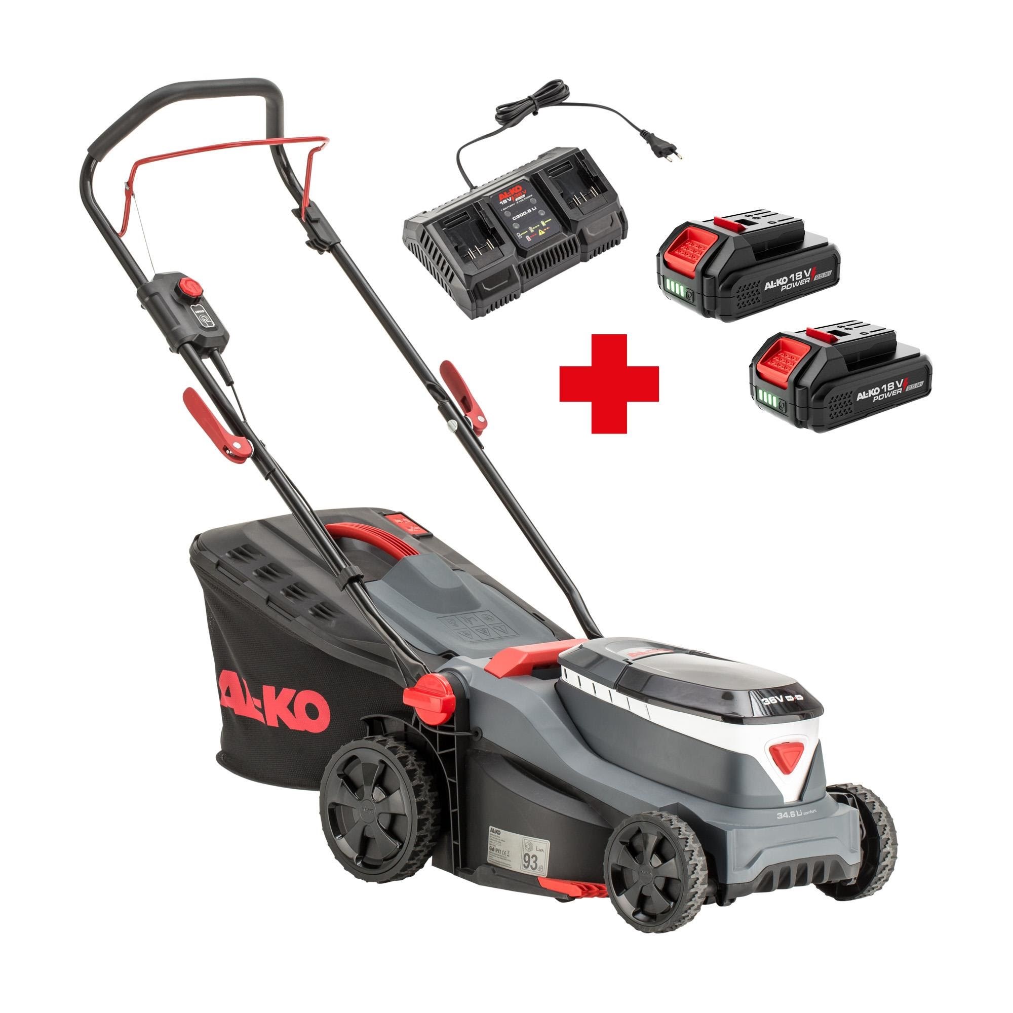 Al-ko Elektro-rasenmäher 34.6 Li Comfort 18/36v Set - Rasenmaeher