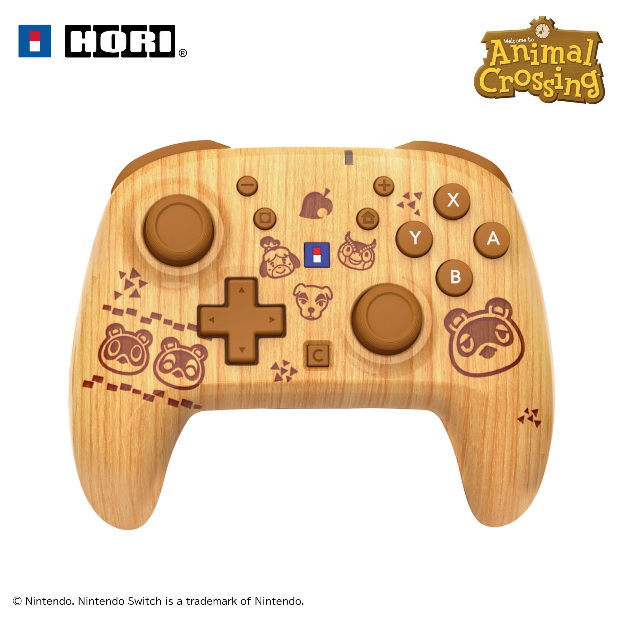 Hori Wireless Pad Turbo - Animal Crossing Brown - Switch 2 - Wireless Controller - Nintendo Switch 2 - Gaming Zubehoer