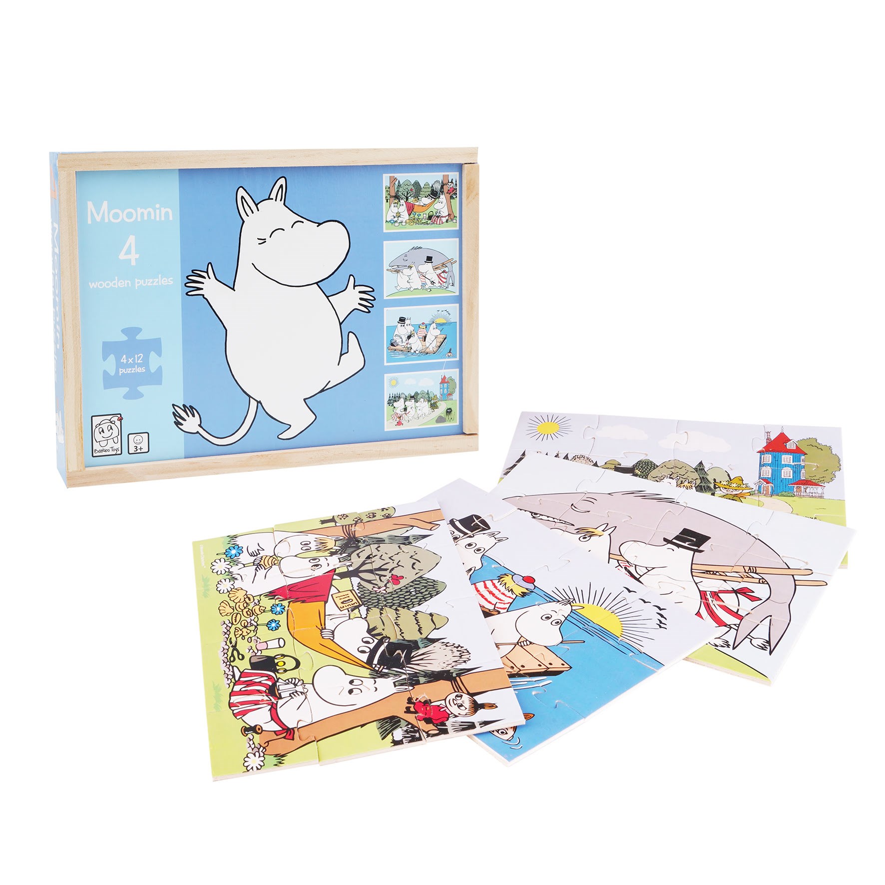Moomin - 4 Wooden Puzzle In Box 7275