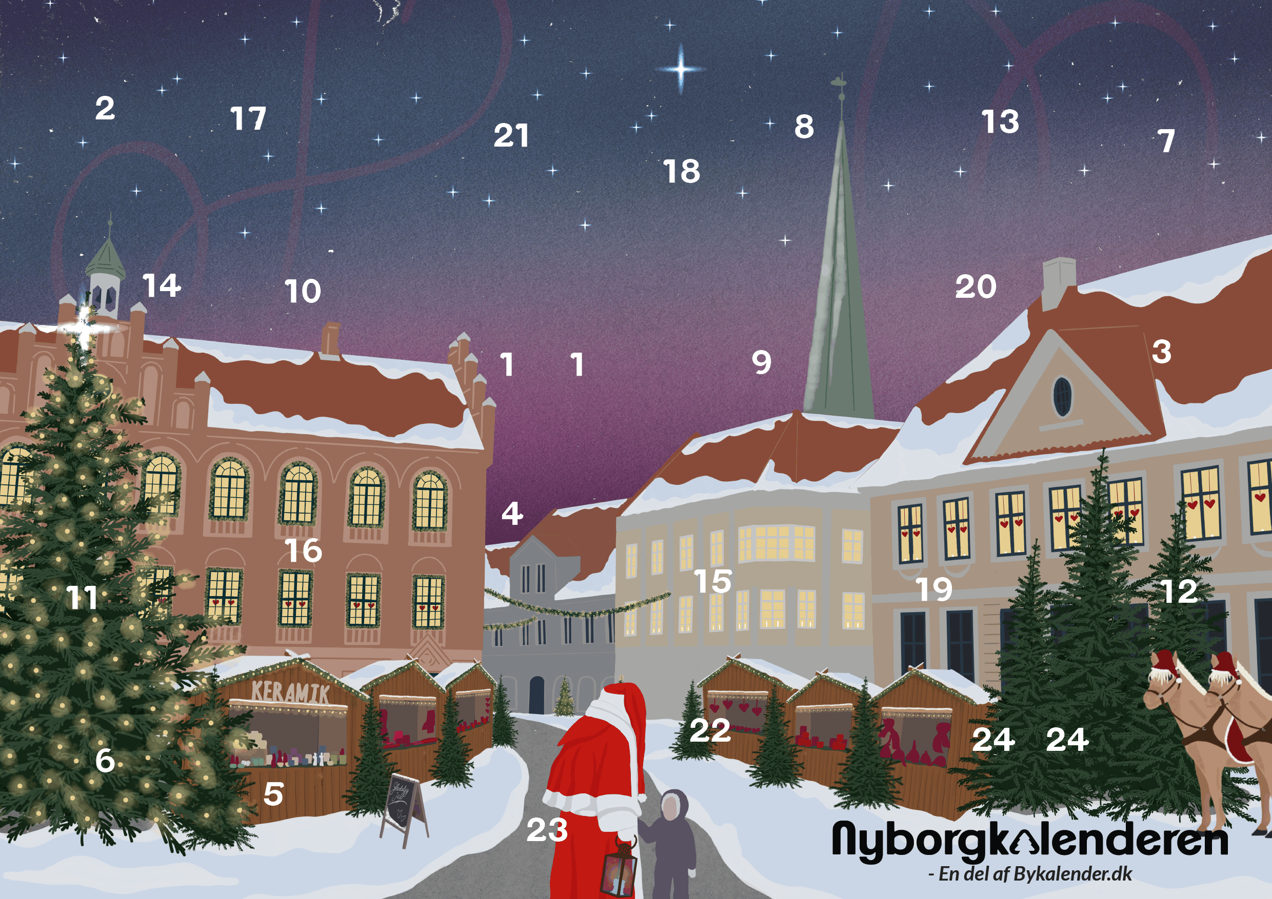Bykalender Nyborgkalenderen - Adventskalender 5745000928354